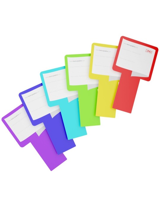 HEXNOTE12 - Onglet de repérage coloris différents pour bobine - Pack de 12